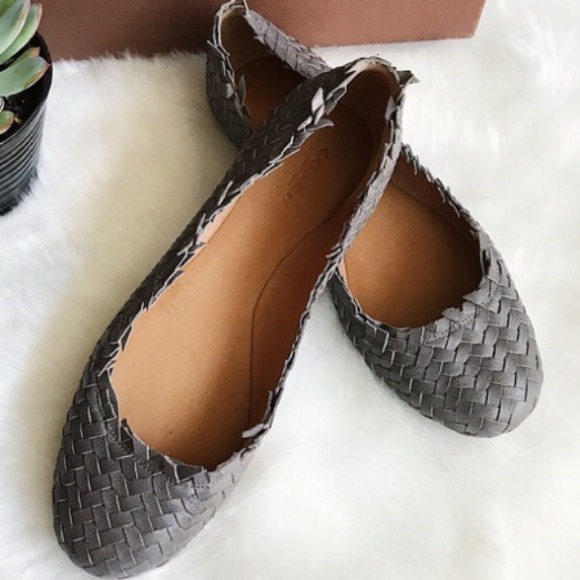 Coach Shoes - Women’s Coach Grey Florence Woven Flats